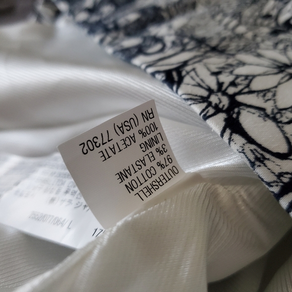 Zara white and navy dress - Picture 6 of 6